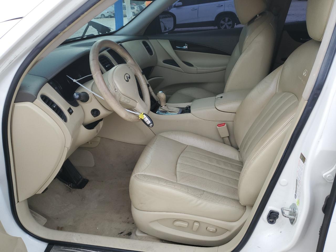 2010 Infiniti Ex35 Base White vin: JN1AJ0HR0AM753576
