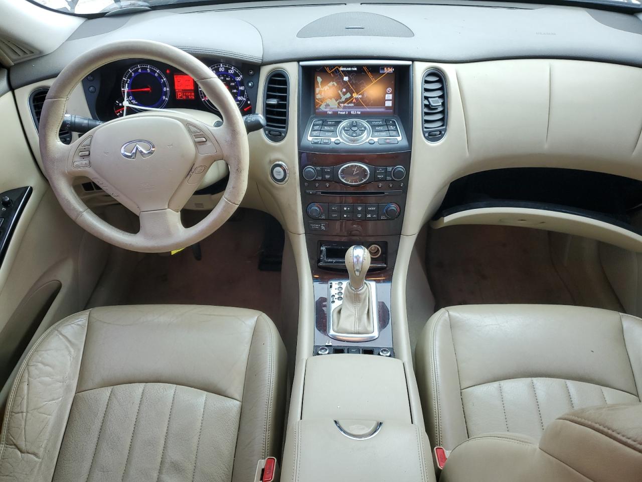 2010 Infiniti Ex35 Base White vin: JN1AJ0HR0AM753576