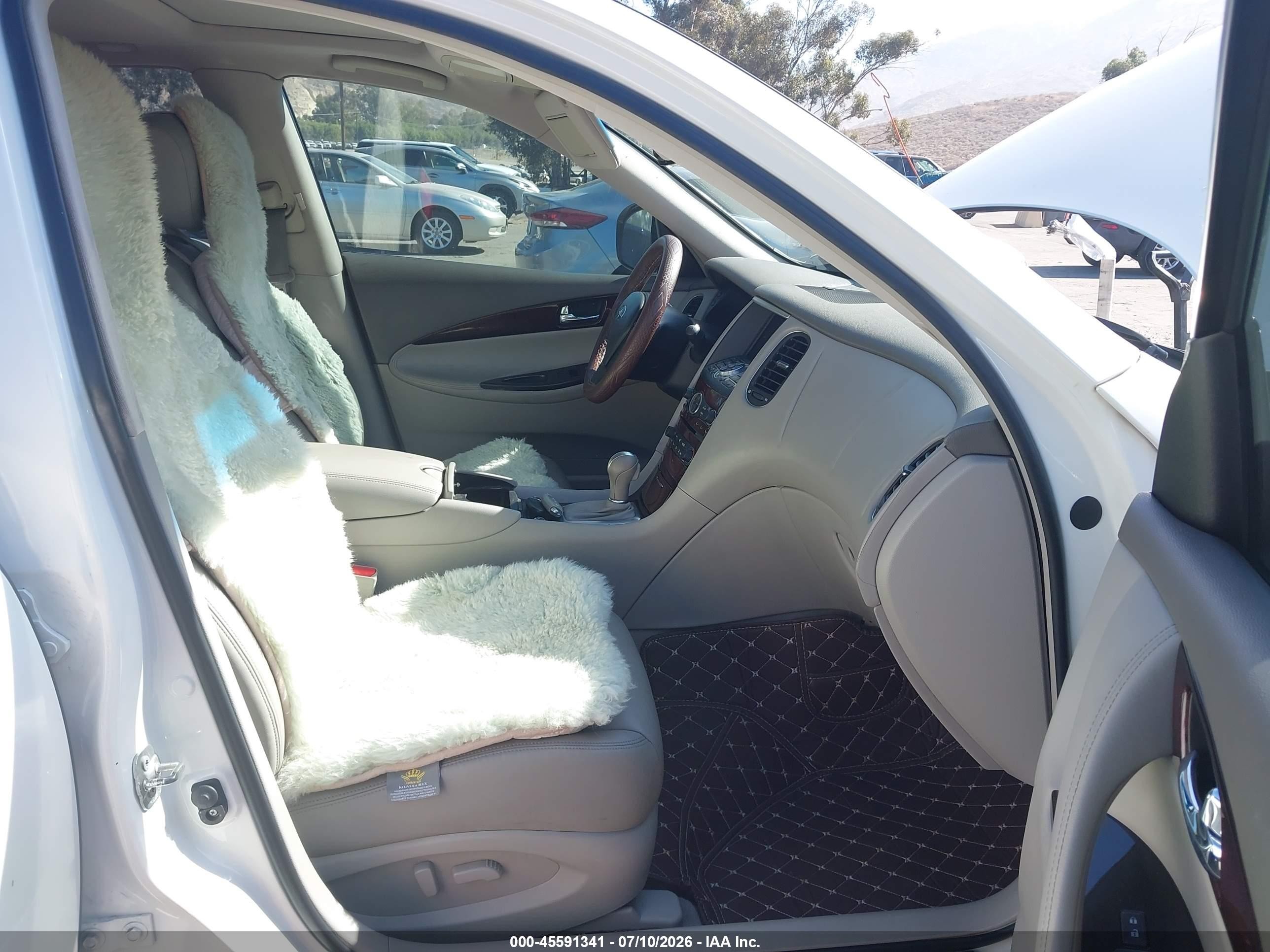 2010 Infiniti Ex35 Journey White vin: JN1AJ0HR0AM755439