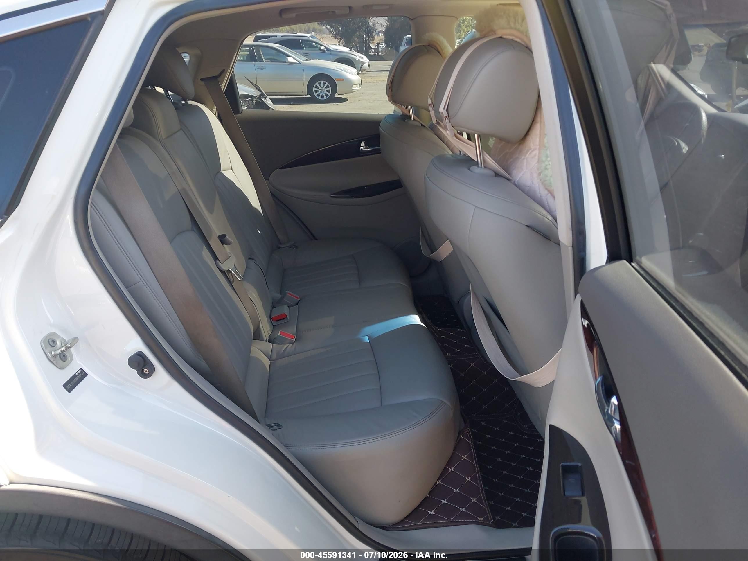 2010 Infiniti Ex35 Journey White vin: JN1AJ0HR0AM755439