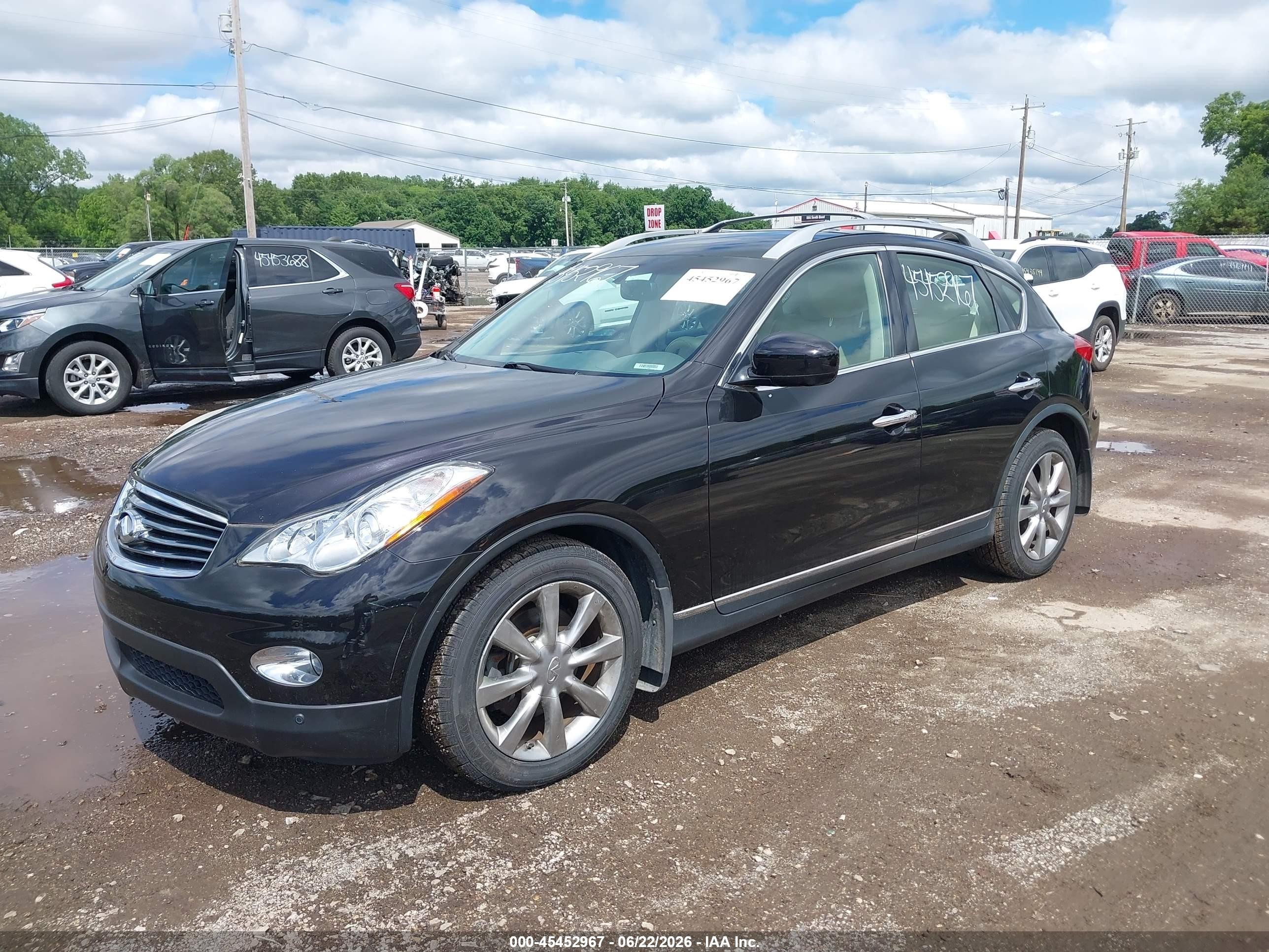 2012 Infiniti Ex35 Journey Black vin: JN1AJ0HR0CM453362