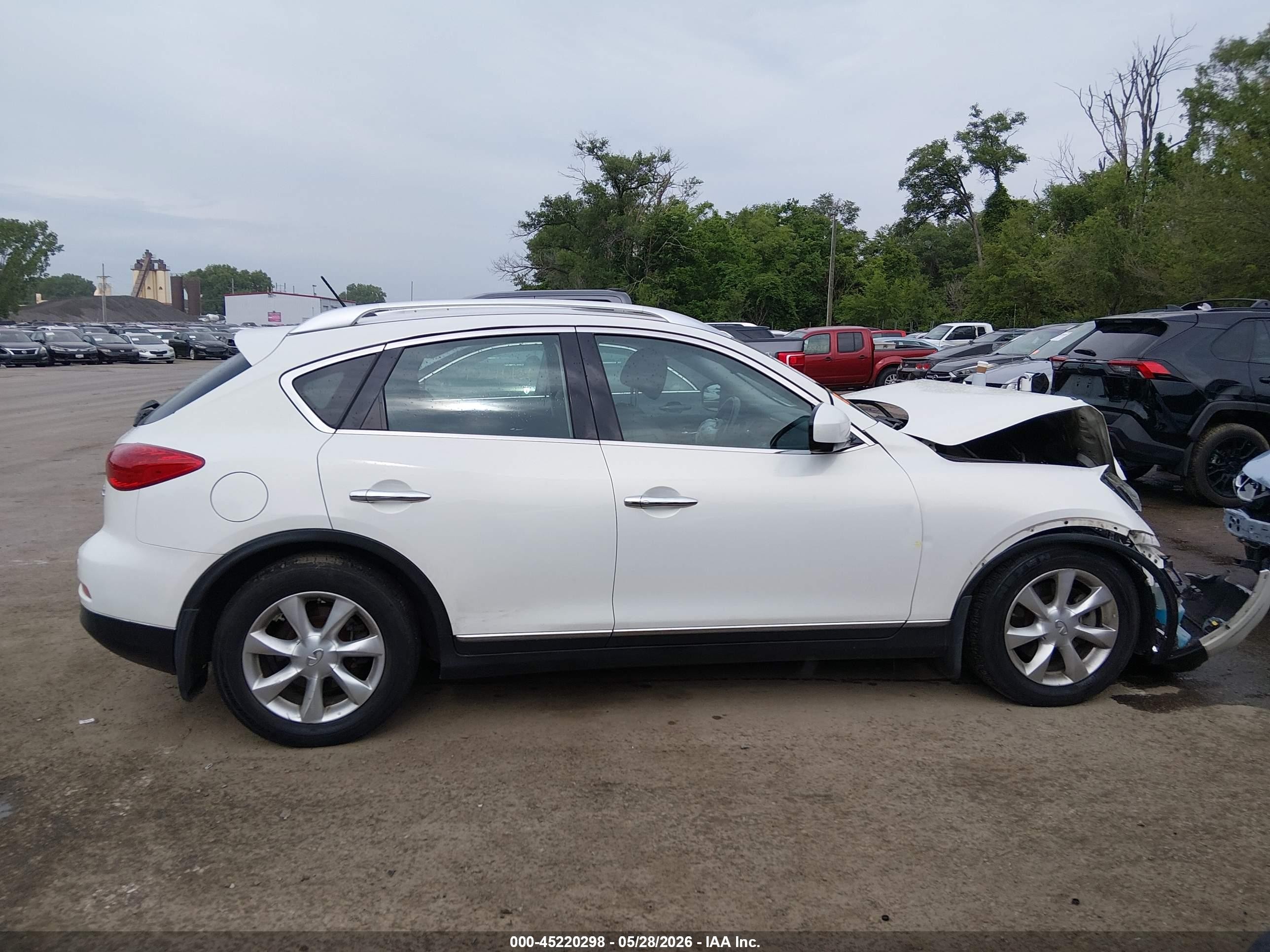 2010 Infiniti Ex35 Journey White vin: JN1AJ0HR1AM753991