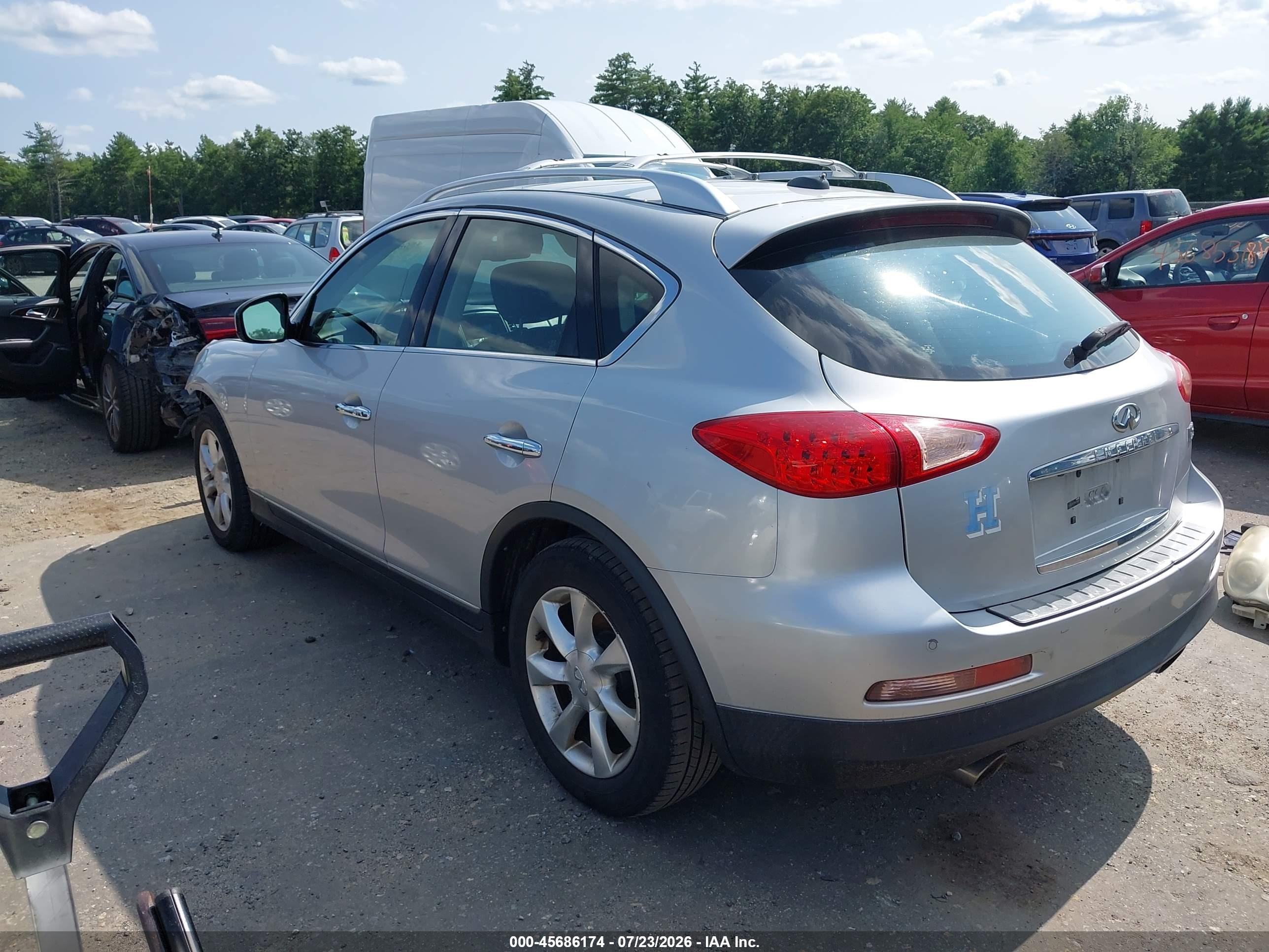 2010 Infiniti Ex35 Journey Silver vin: JN1AJ0HR1AM754526
