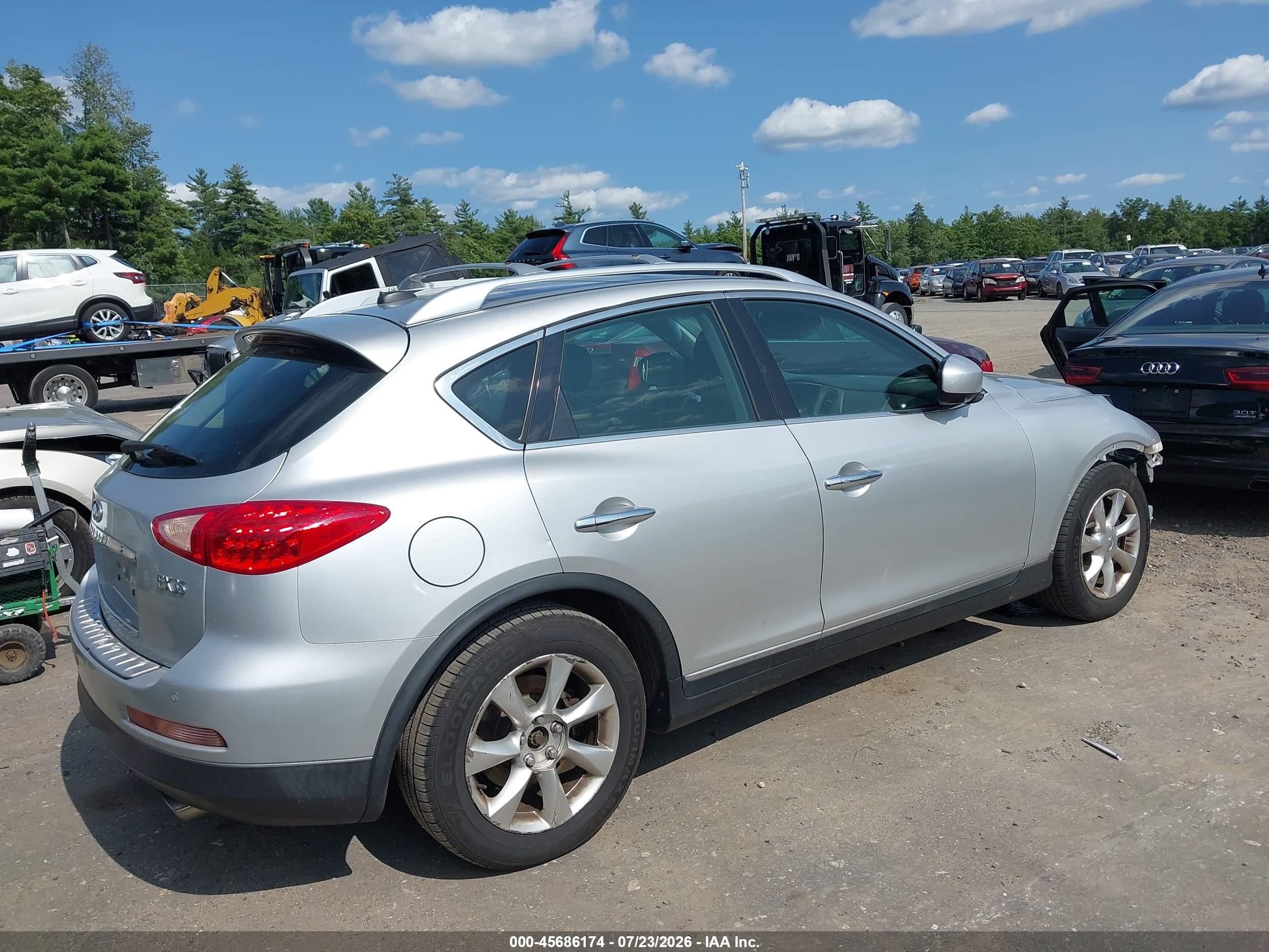 2010 Infiniti Ex35 Journey Silver vin: JN1AJ0HR1AM754526