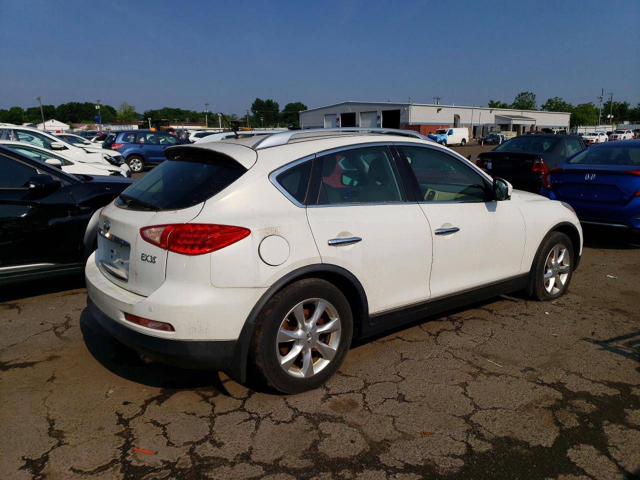 2010 Infiniti Ex35 Base White vin: JN1AJ0HR2AM750517