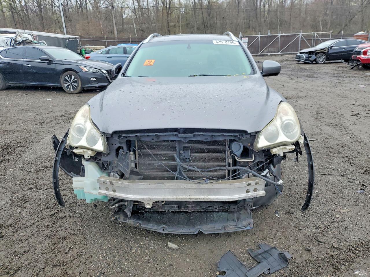 2011 Infiniti Ex35 Base Gray vin: JN1AJ0HR2BM855236