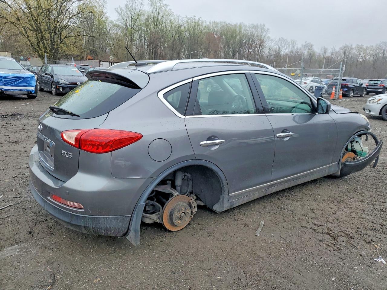 2011 Infiniti Ex35 Base Gray vin: JN1AJ0HR2BM855236