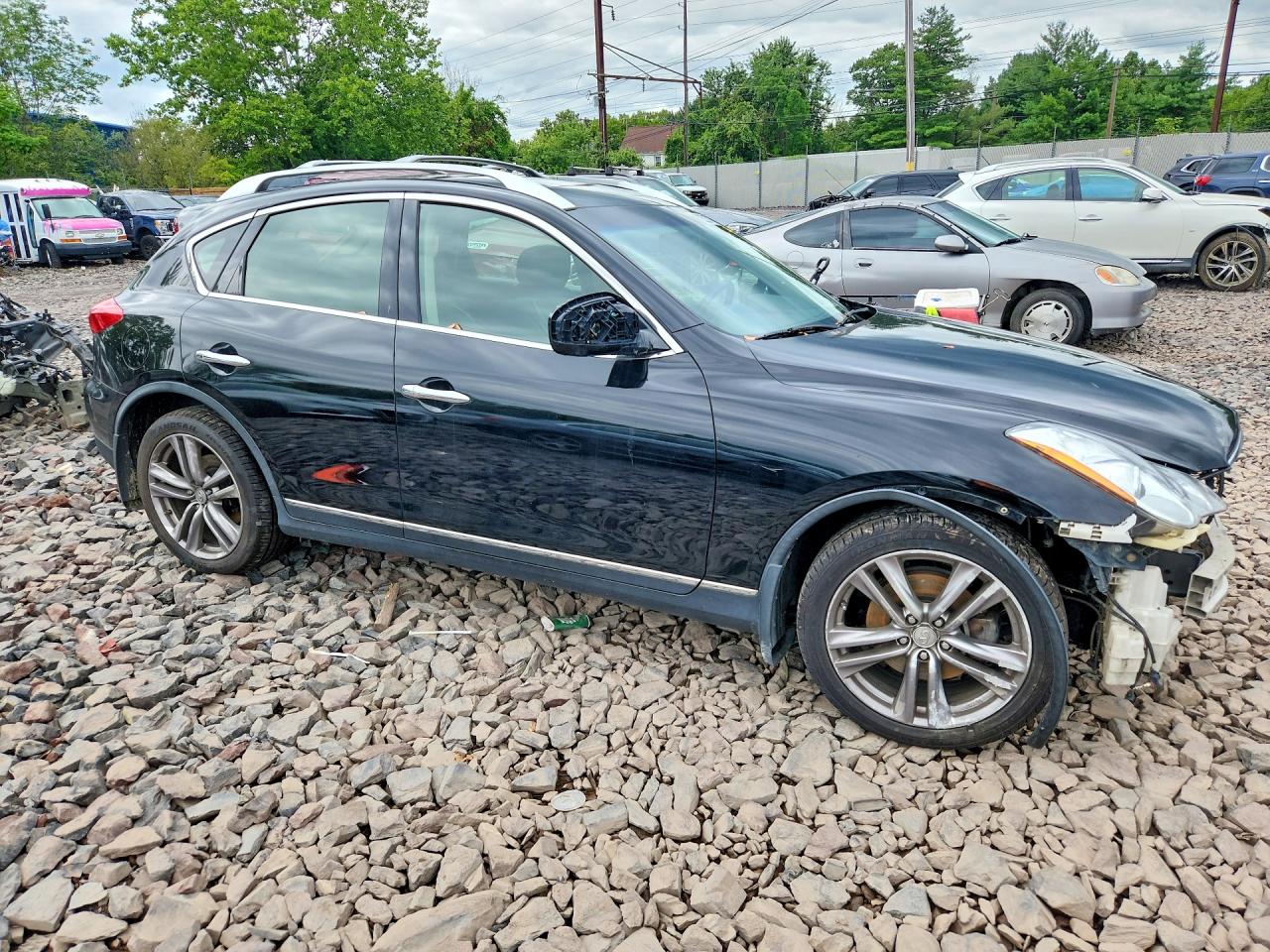 2012 Infiniti Ex35 Base Black vin: JN1AJ0HR2CM451015