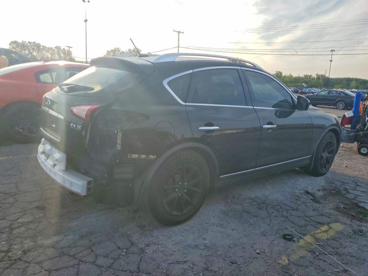 2010 Infiniti Ex35 Base Black vin: JN1AJ0HR3AM755483