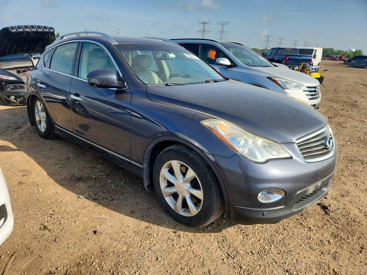 2010 Infiniti Ex35 Base Blue vin: JN1AJ0HR4AM755363