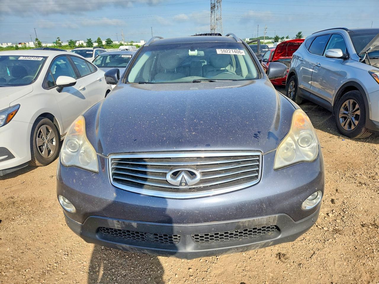 2010 Infiniti Ex35 Base Blue vin: JN1AJ0HR4AM755363