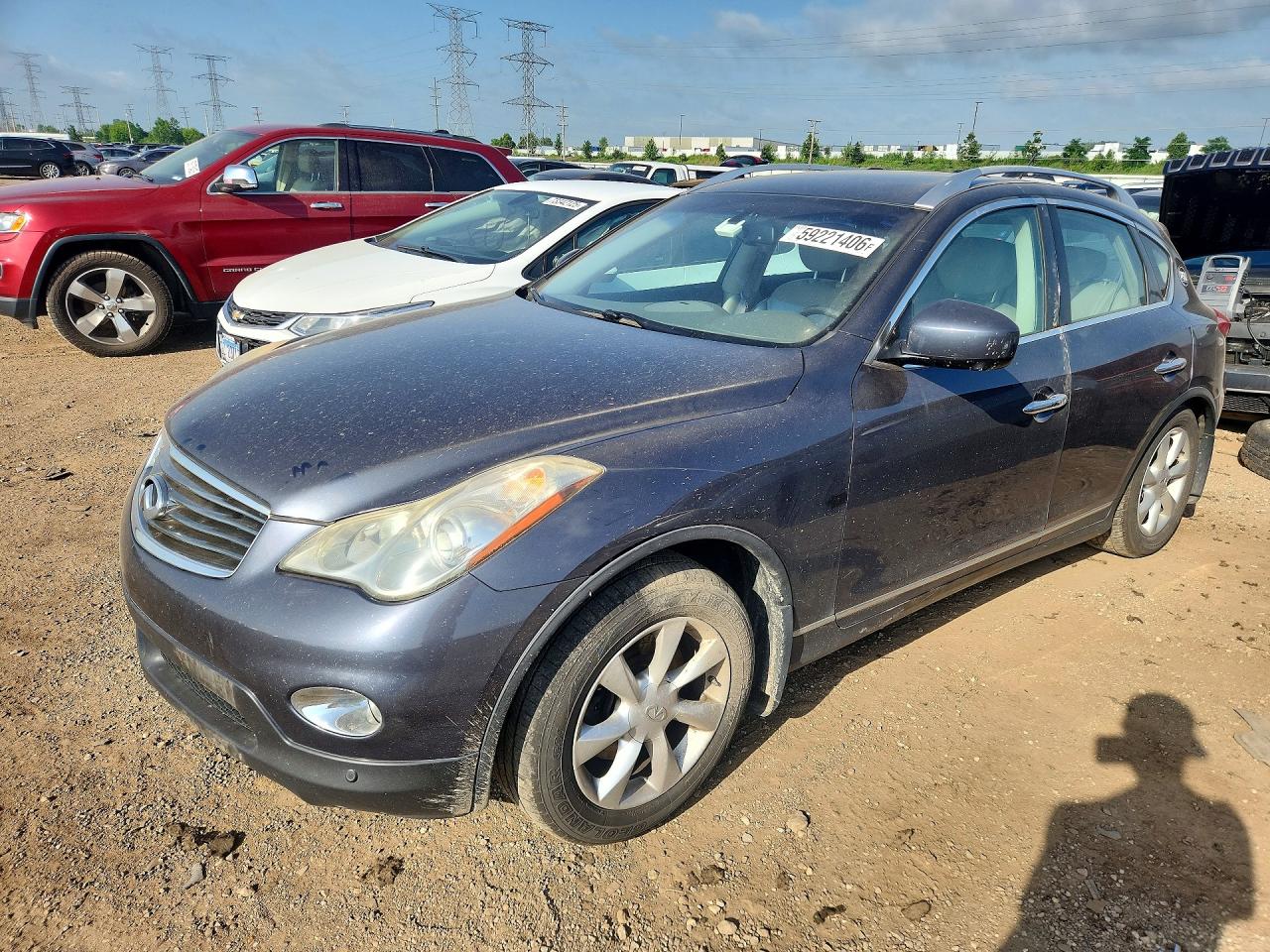 2010 Infiniti Ex35 Base Blue vin: JN1AJ0HR4AM755363