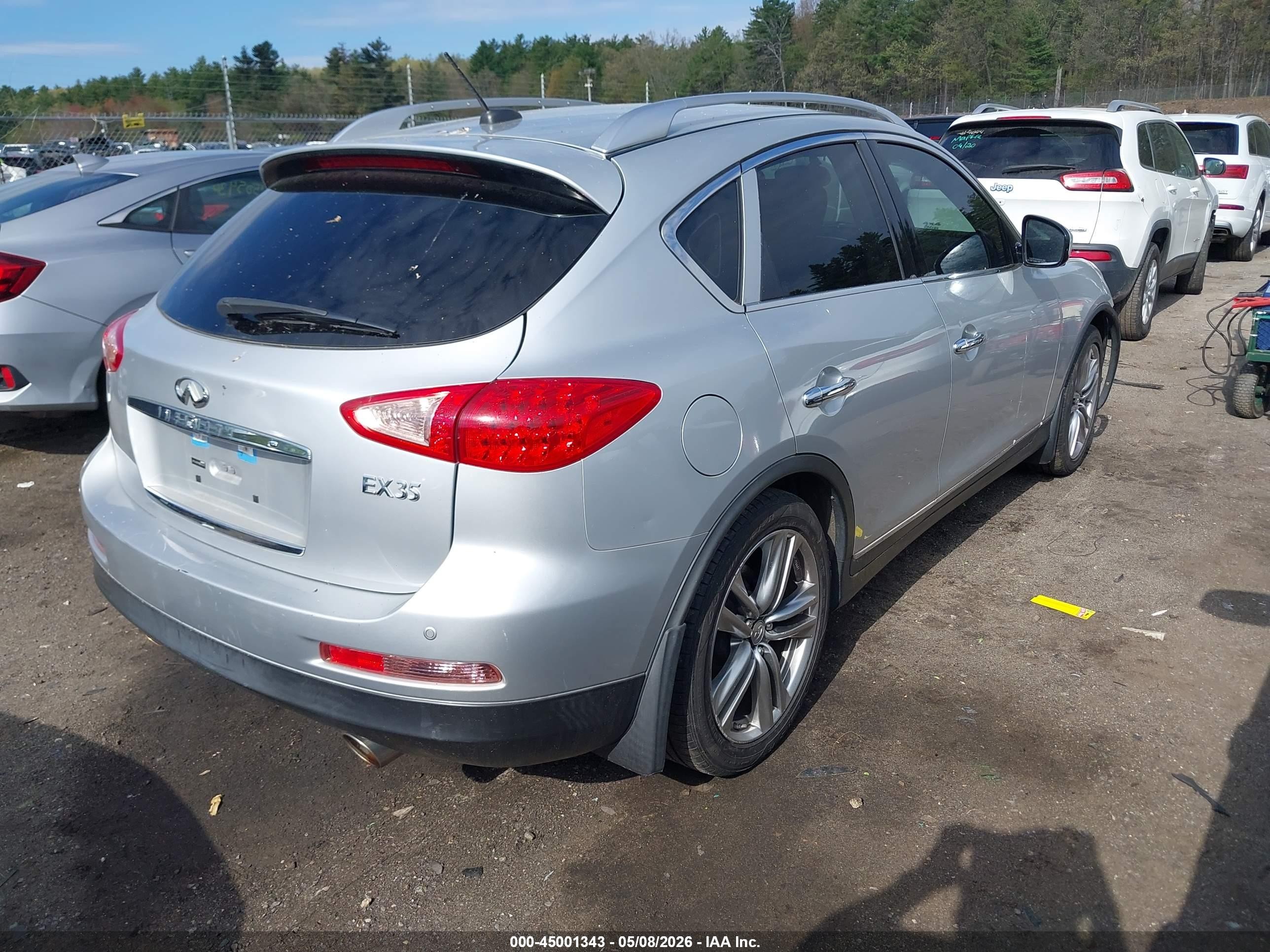 2011 Infiniti Ex35 Journey Серебряный vin: JN1AJ0HR4BM855237