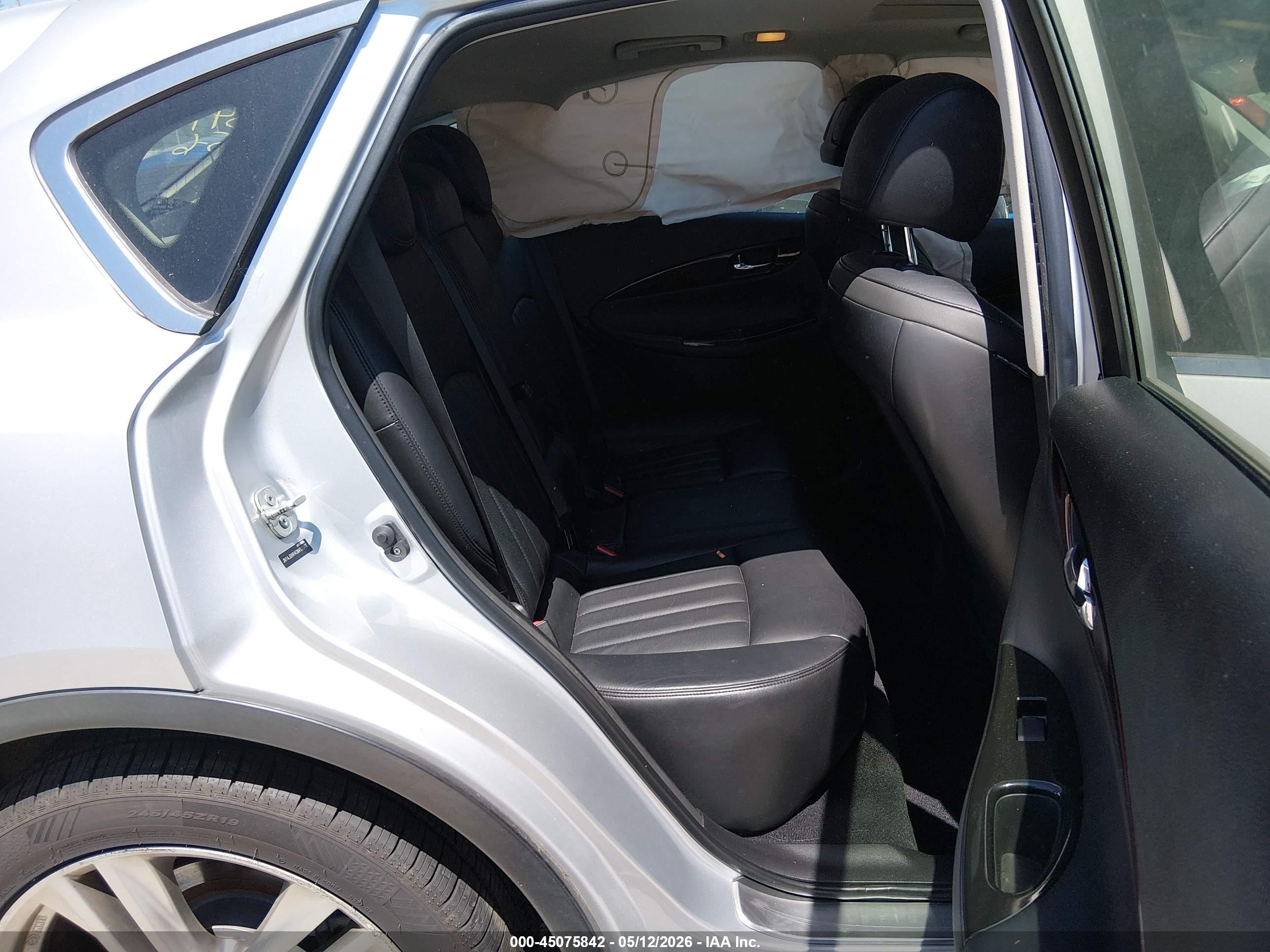 2012 Infiniti Ex35 Journey Silver vin: JN1AJ0HR4CM453347