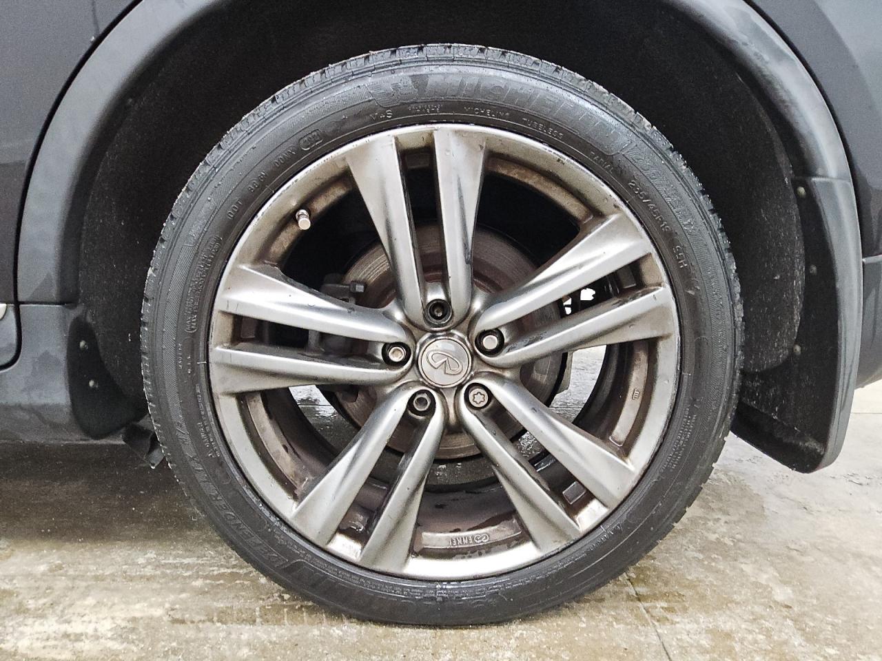 2012 Infiniti Ex35 Base Black vin: JN1AJ0HR6CM452829 Damage: Left Rear Wheel, Chipped, 4