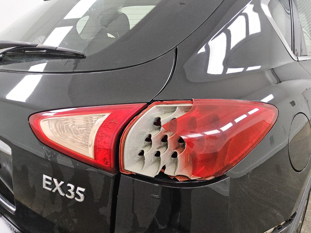 2012 Infiniti Ex35 Base Black vin: JN1AJ0HR6CM452829 Damage: Right Tail Light, Broken, Replacement Required