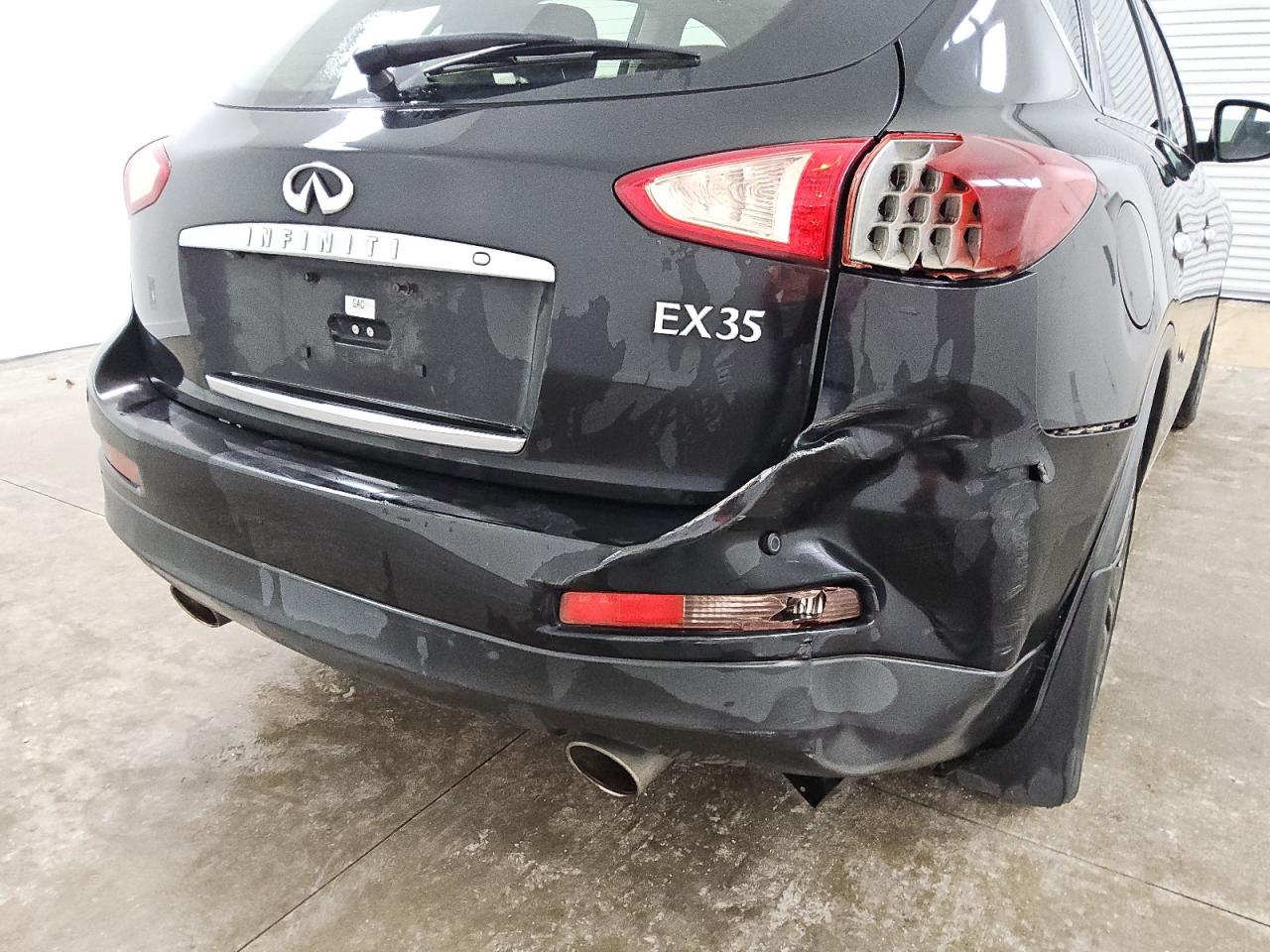 2012 Infiniti Ex35 Base Black vin: JN1AJ0HR6CM452829 Damage: Rear Bumper, Broken, Replacement Required