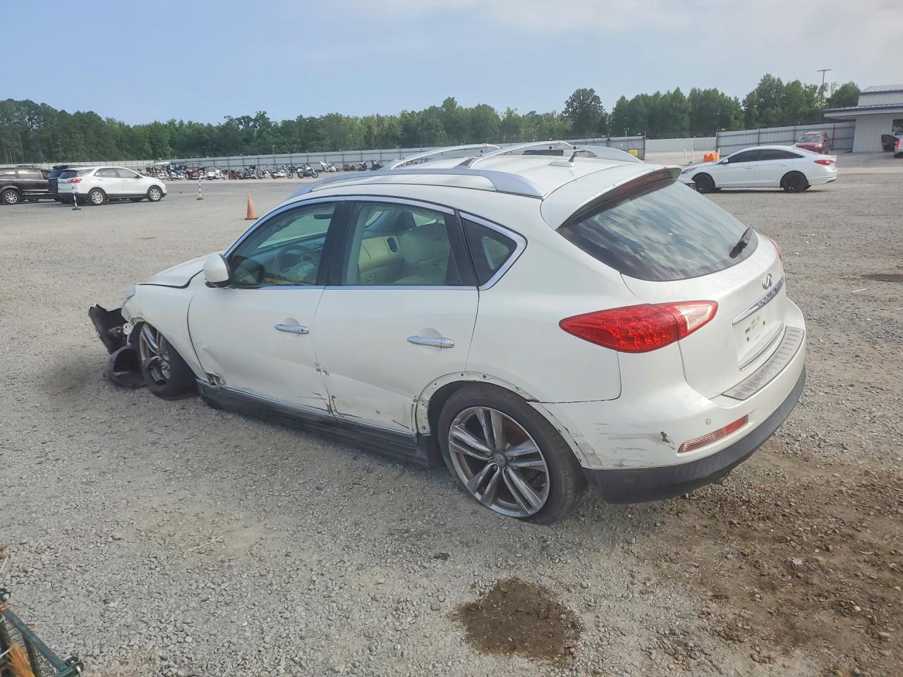 2012 Infiniti Ex35 Base White vin: JN1AJ0HR6CM453124