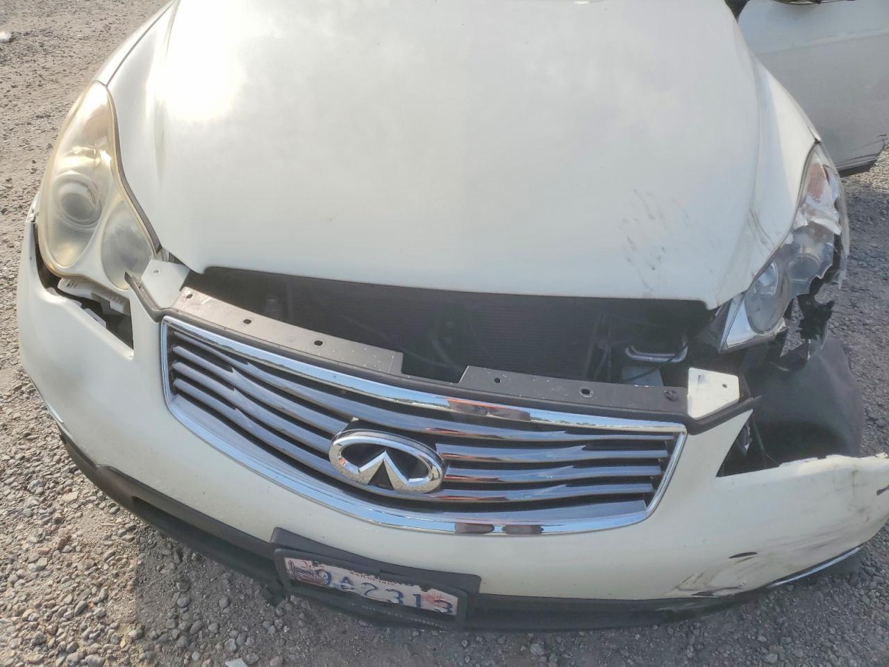 2012 Infiniti Ex35 Base White vin: JN1AJ0HR6CM453124
