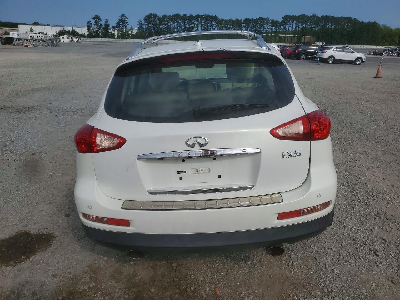 2012 Infiniti Ex35 Base White vin: JN1AJ0HR6CM453124