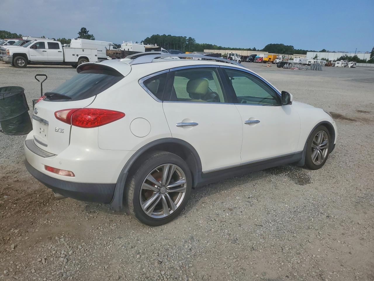2012 Infiniti Ex35 Base White vin: JN1AJ0HR6CM453124