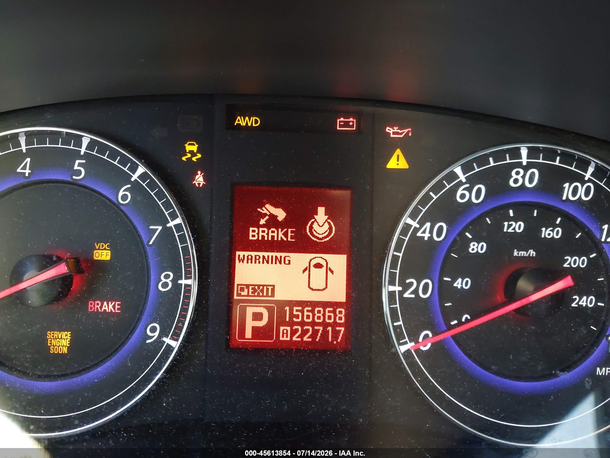 2010 Infiniti Ex35 Journey Blue vin: JN1AJ0HR7AM757981