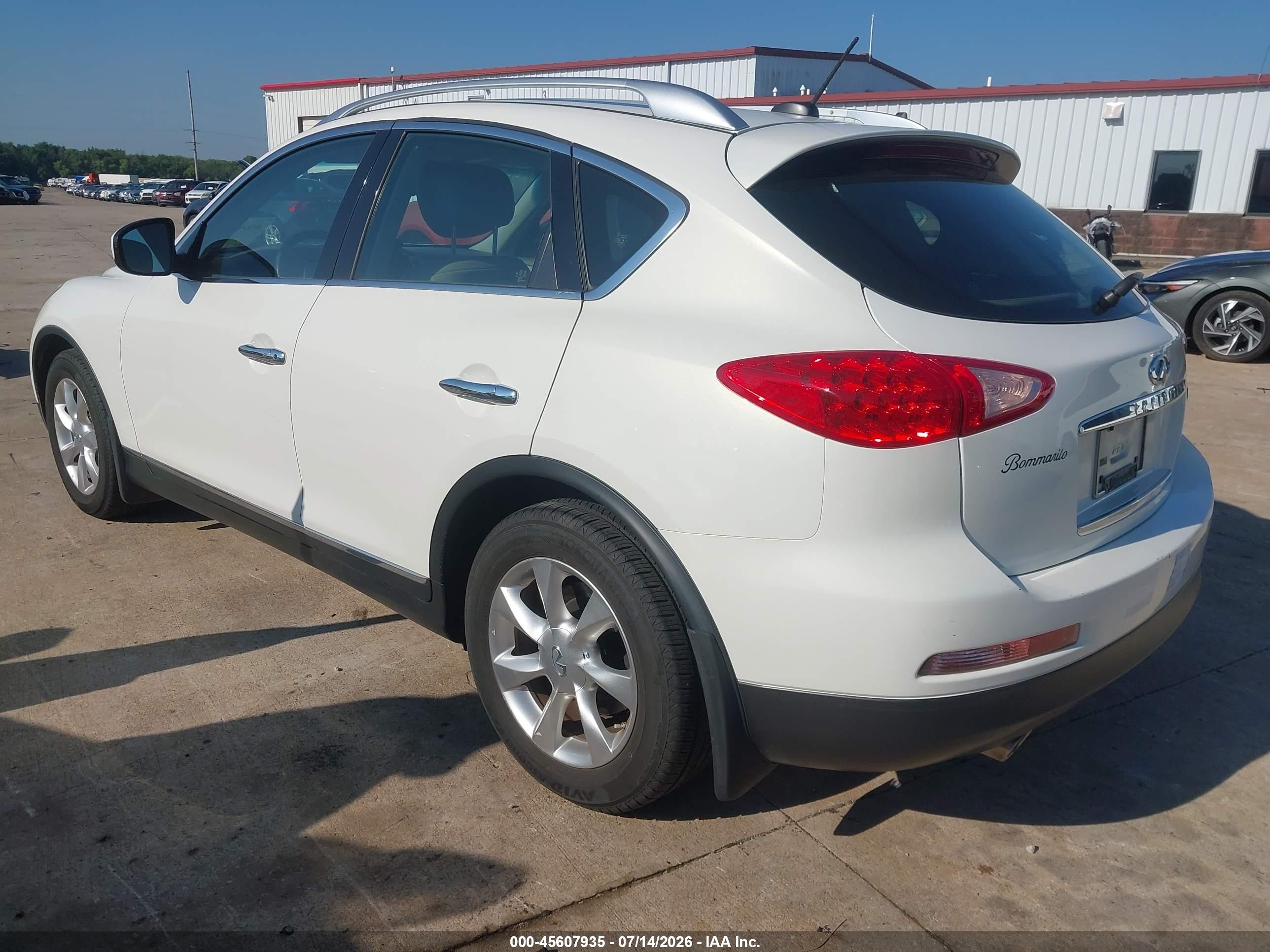2010 Infiniti Ex35 Journey Белый vin: JN1AJ0HR8AM755026