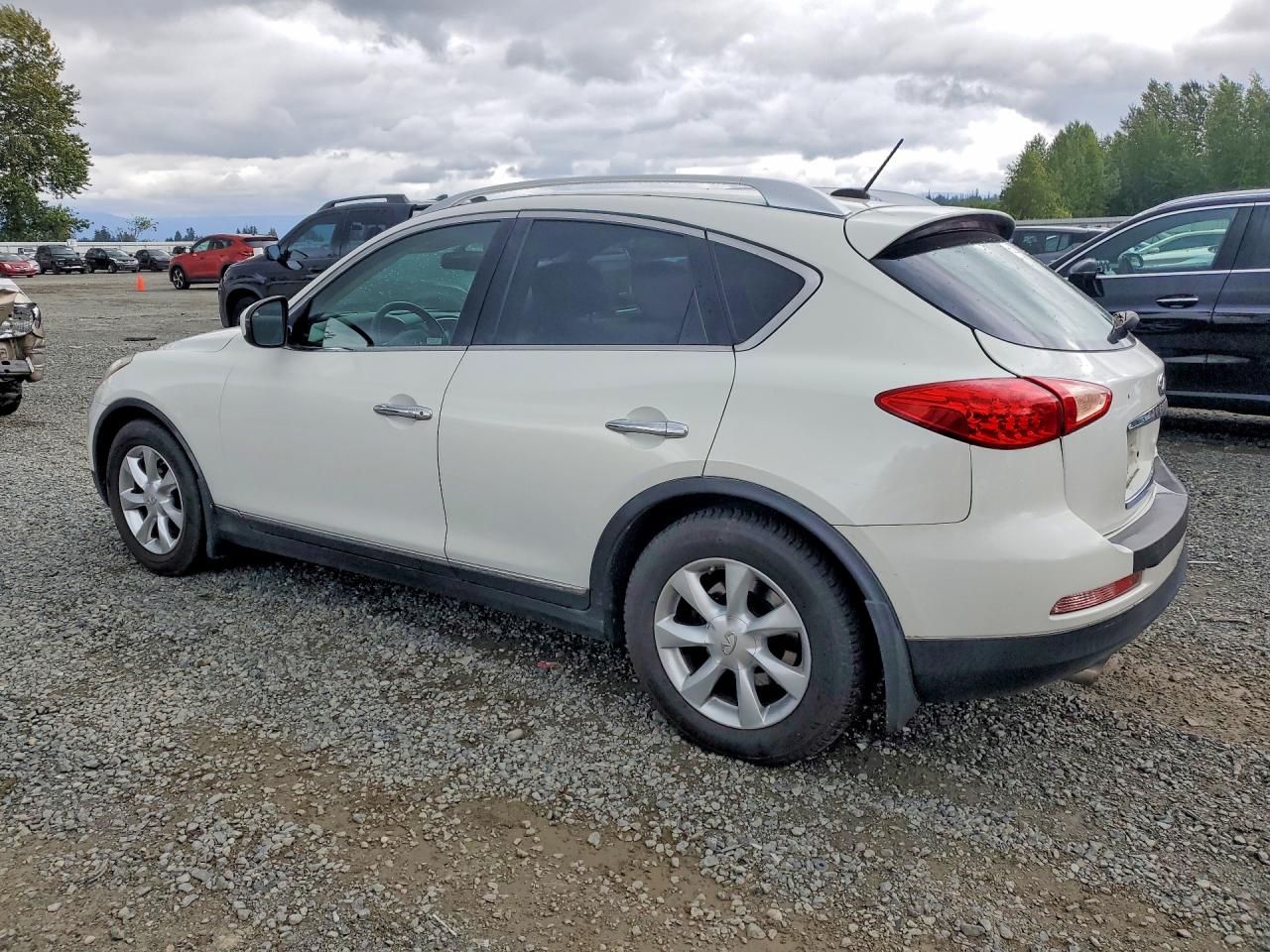 2010 Infiniti Ex35 Base White vin: JN1AJ0HR9AM751440