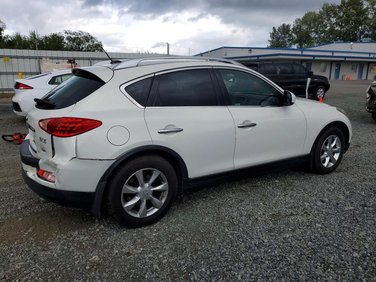 2010 Infiniti Ex35 Base White vin: JN1AJ0HR9AM751440