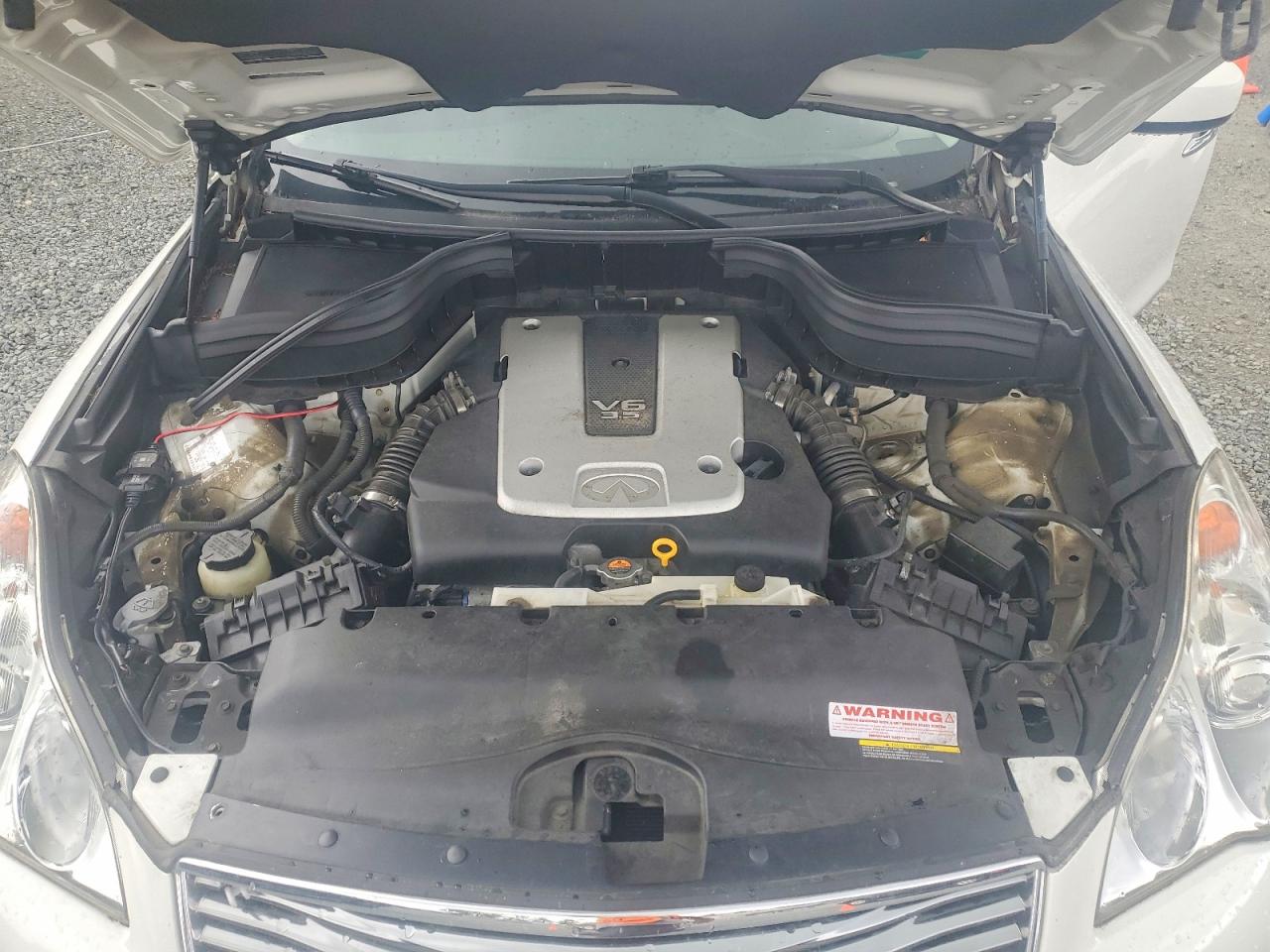 2010 Infiniti Ex35 Base White vin: JN1AJ0HR9AM751440