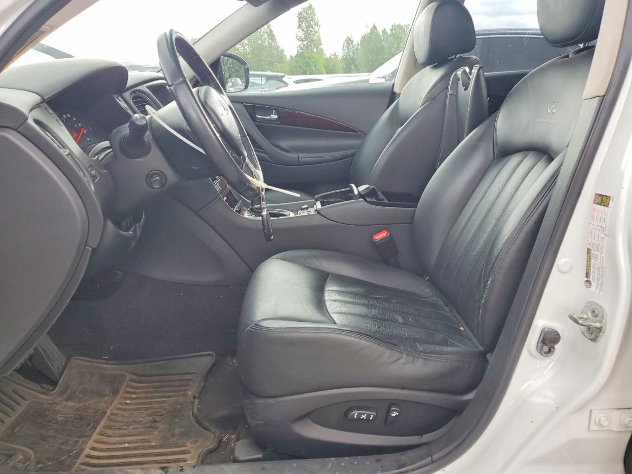 2010 Infiniti Ex35 Base White vin: JN1AJ0HR9AM751440