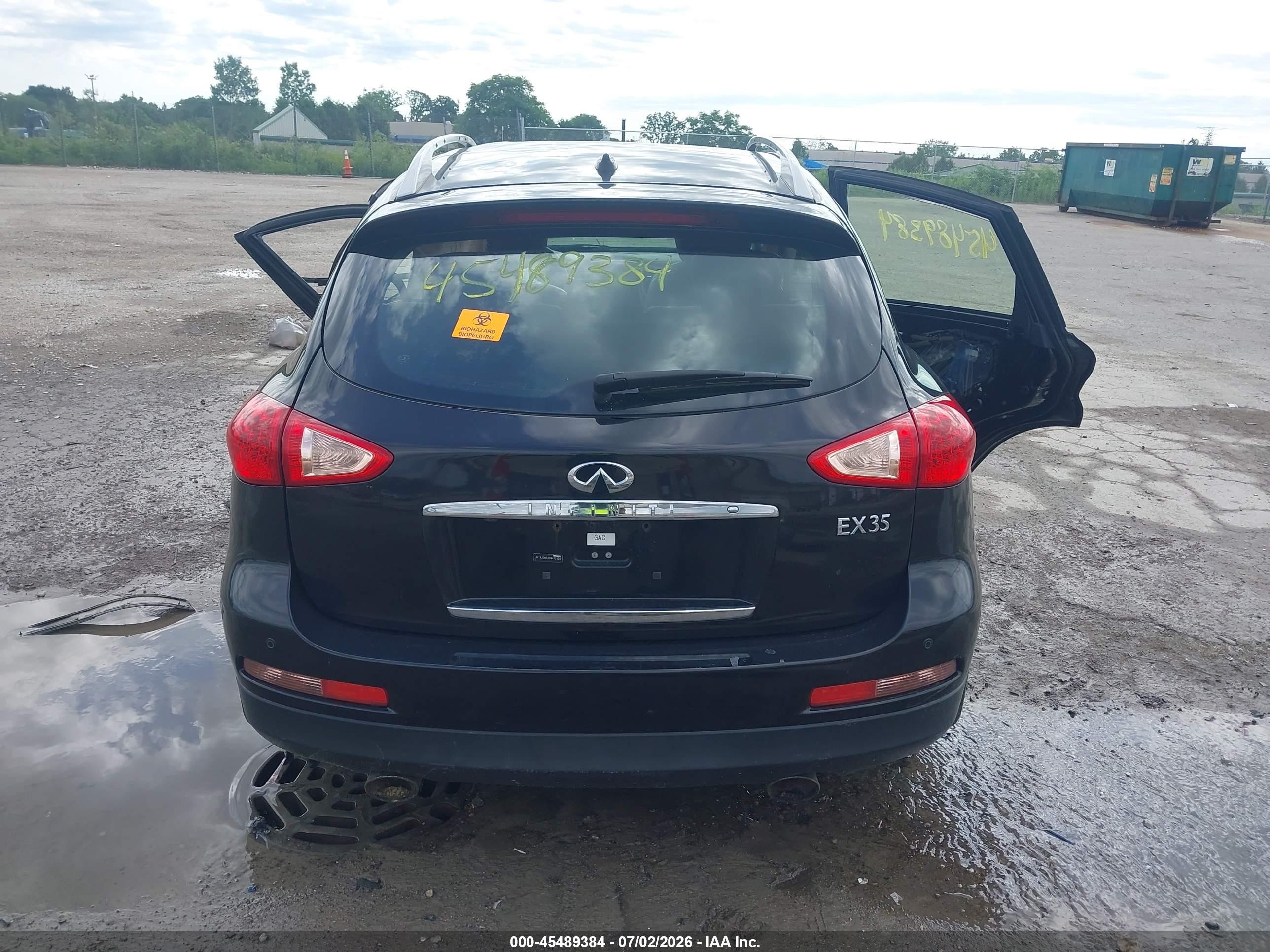 2012 Infiniti Ex35 Journey Черный vin: JN1AJ0HRXCM453420