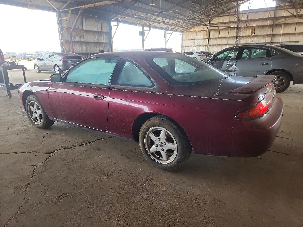 1995 Nissan 240sx Base Burgundy vin: JN1AS44D4SW007104
