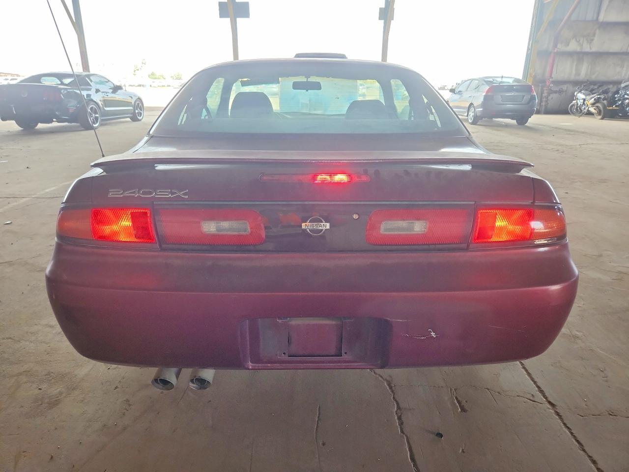1995 Nissan 240sx Base Burgundy vin: JN1AS44D4SW007104