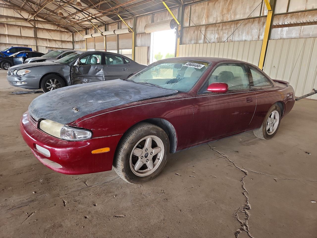 1995 Nissan 240sx Base Burgundy vin: JN1AS44D4SW007104