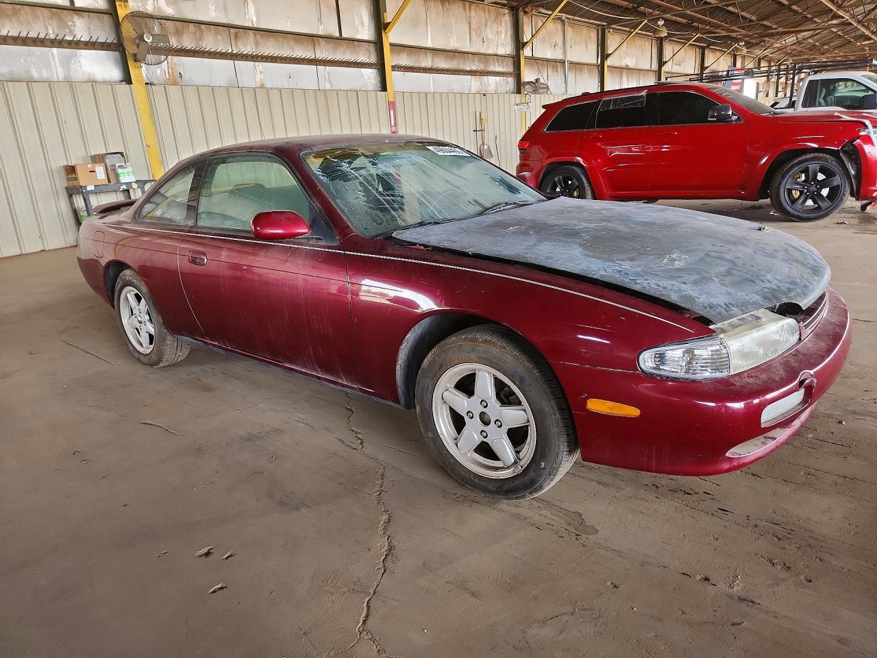 1995 Nissan 240sx Base Burgundy vin: JN1AS44D4SW007104