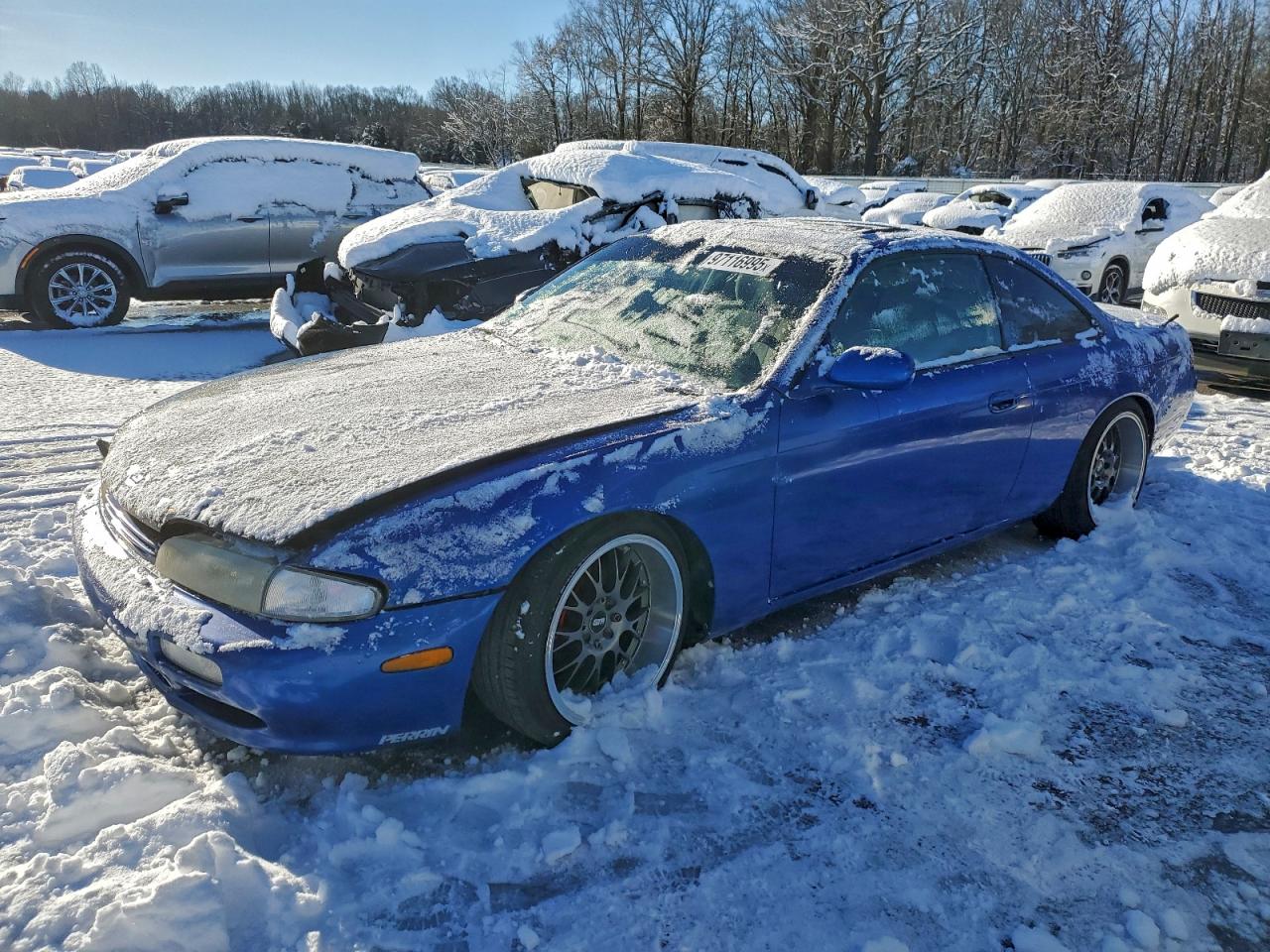 1995 Nissan 240sx Base Blue vin: JN1AS44D4SW009337