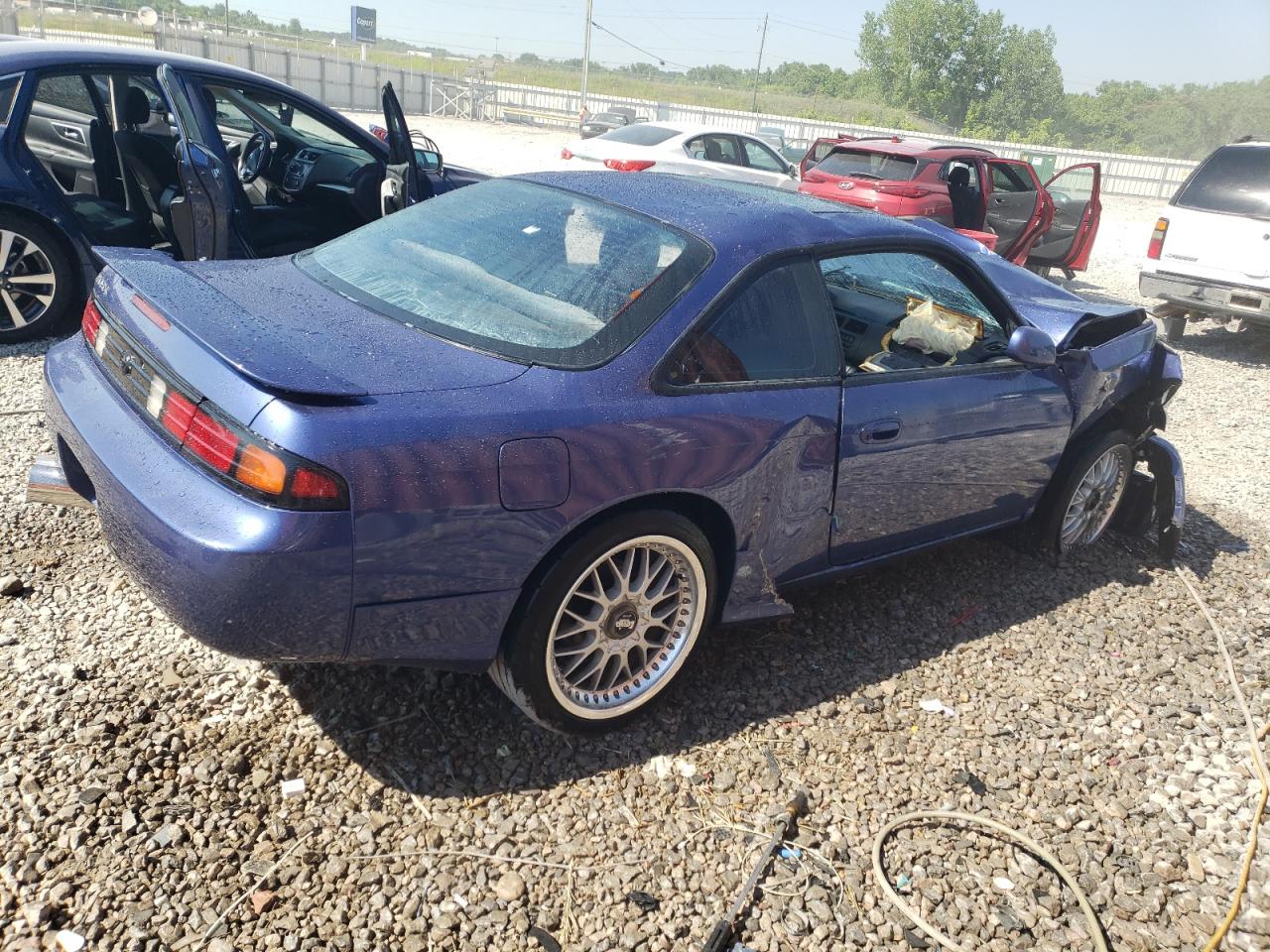 1996 Nissan 240sx Base Blue vin: JN1AS44D4TW053405