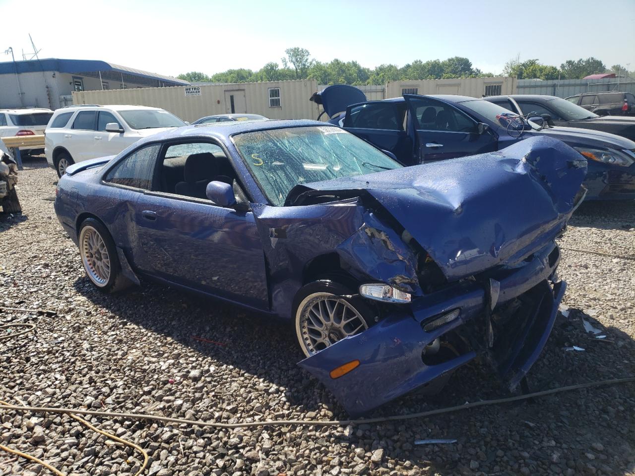 1996 Nissan 240sx Base Blue vin: JN1AS44D4TW053405