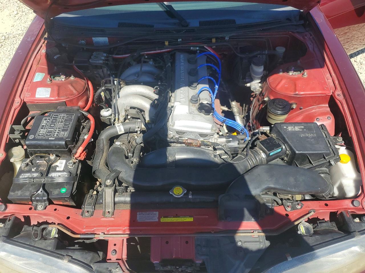 1995 Nissan 240sx Base Burgundy vin: JN1AS44D8SW000964