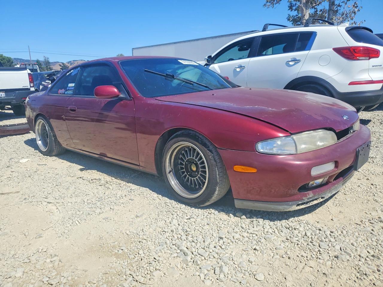 1995 Nissan 240sx Base Burgundy vin: JN1AS44D8SW000964