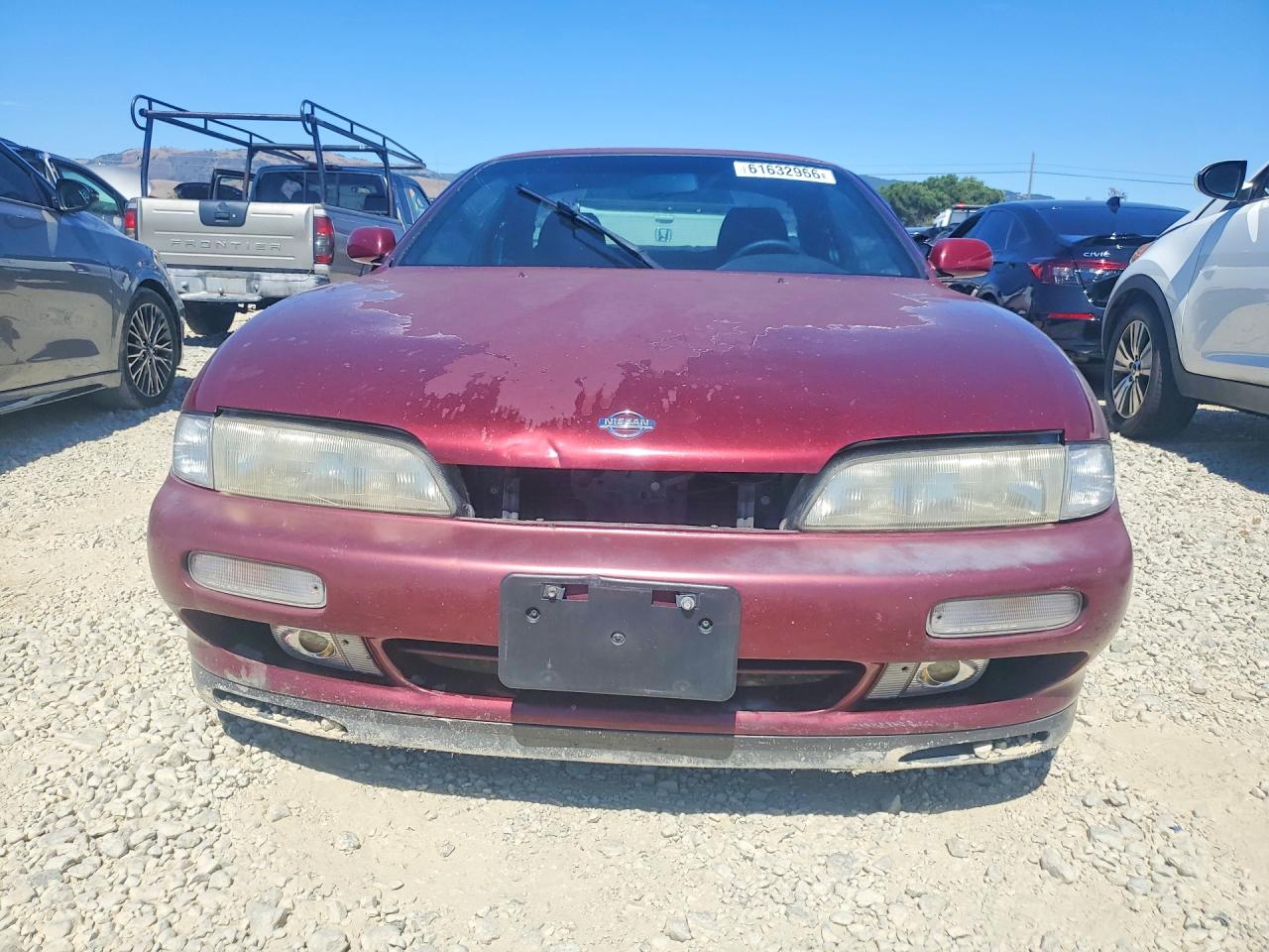 1995 Nissan 240sx Base Burgundy vin: JN1AS44D8SW000964
