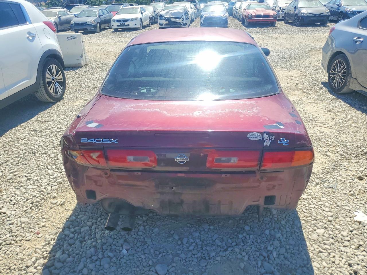 1995 Nissan 240sx Base Burgundy vin: JN1AS44D8SW000964