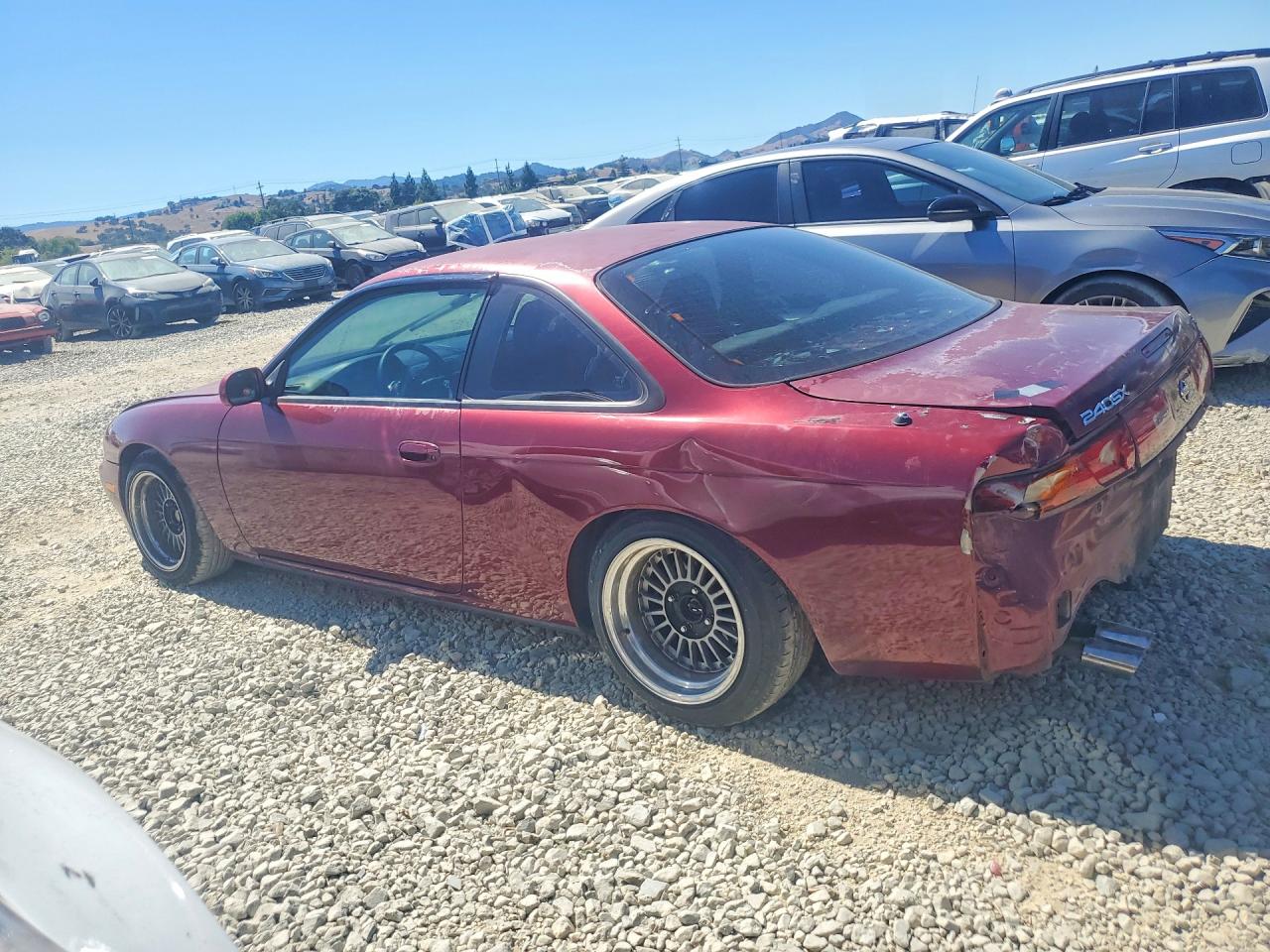 1995 Nissan 240sx Base Burgundy vin: JN1AS44D8SW000964