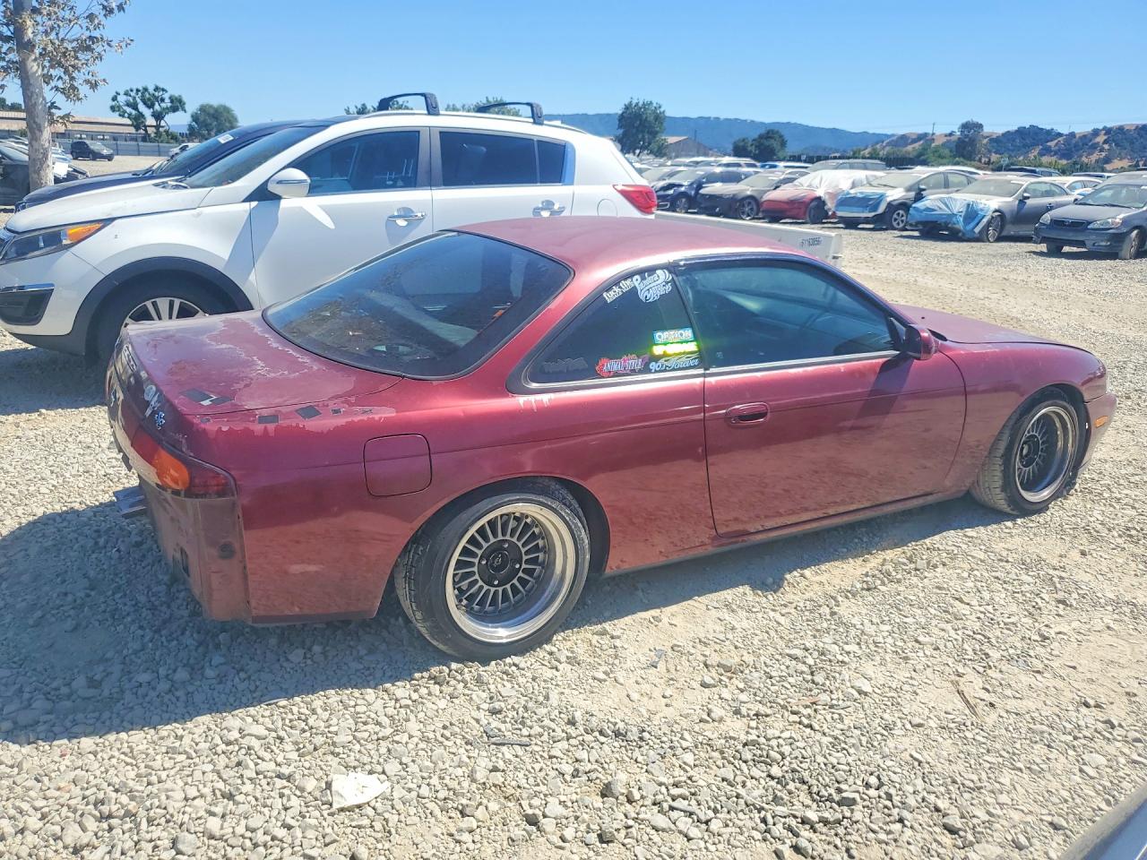 1995 Nissan 240sx Base Burgundy vin: JN1AS44D8SW000964
