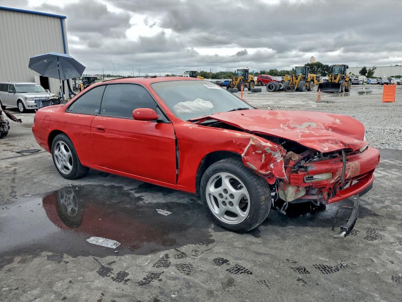 1996 Nissan 240sx Base Red vin: JN1AS44DXTW057412