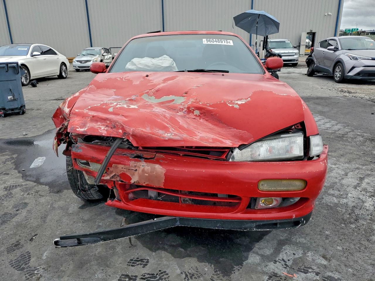 1996 Nissan 240sx Base Red vin: JN1AS44DXTW057412