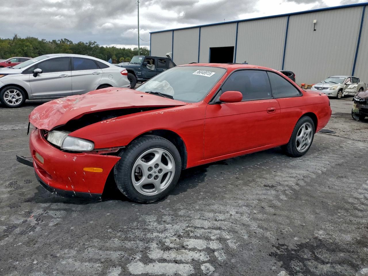 1996 Nissan 240sx Base Red vin: JN1AS44DXTW057412