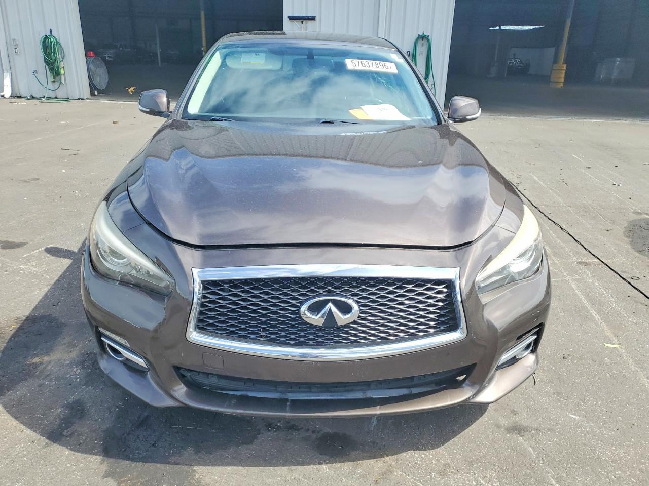 2014 Infiniti Q50 Hybrid Premium Brown vin: JN1AV7AP0EM691379