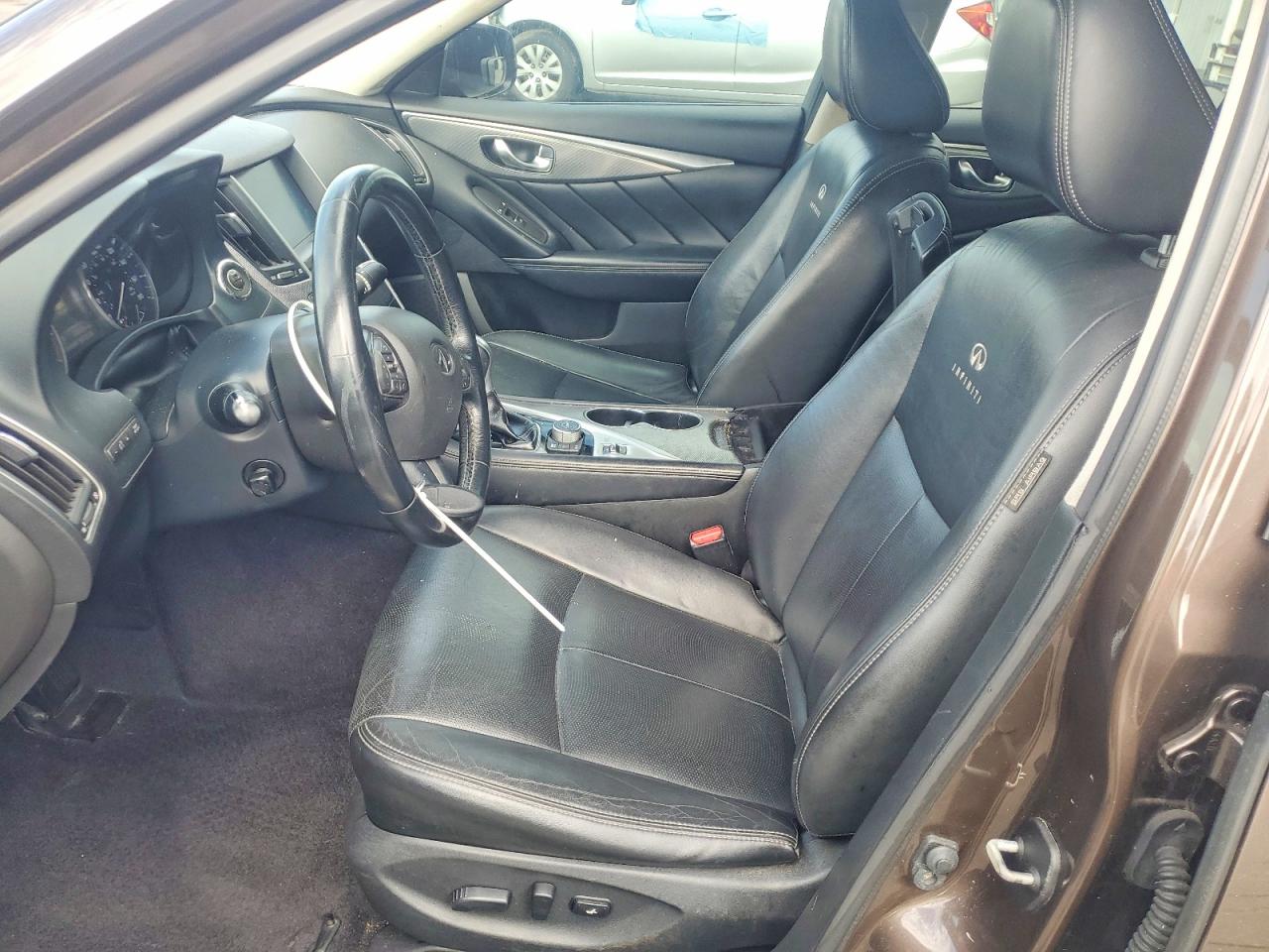 2014 Infiniti Q50 Hybrid Premium Brown vin: JN1AV7AP0EM691379